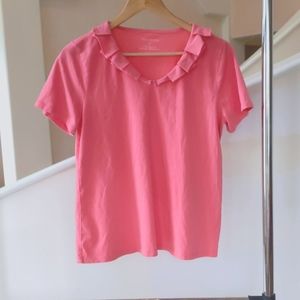 TALBOTS Ruffle Tee
